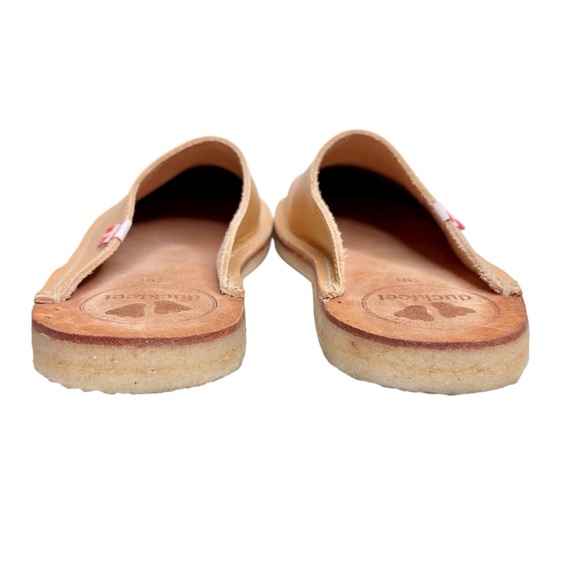 Duckfeet Blavand Leather Clogs Tan Brown Mules SZ 38 - Picture 9 of 12